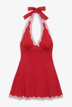Audrey Polka Dot Mini Dress