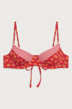 Autumn Floral Underwire Bikini Top