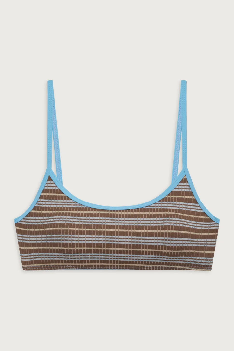 Bay View Striped Bralette Bikini Top