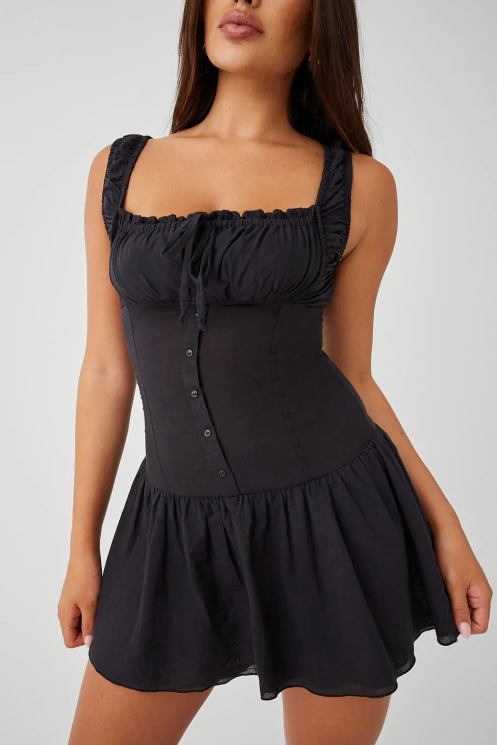Christa Ruffle Mini Dress