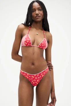 Coastal Floral Micro Bikini Top