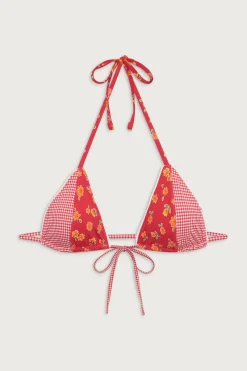 Coastal Floral Micro Bikini Top
