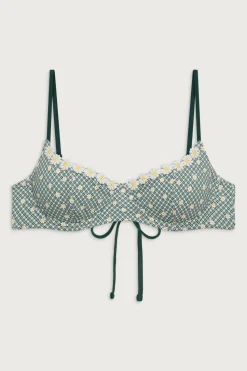 Cola Underwire Gingham Bikini Top