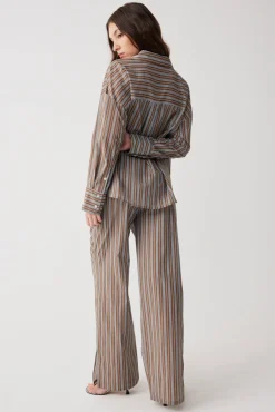 Daisy Striped Low Rise Pant