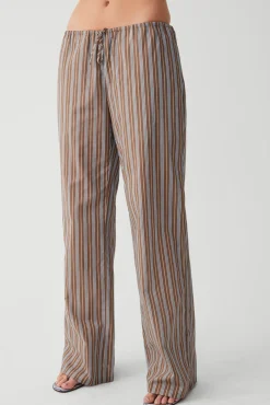 Daisy Striped Low Rise Pant