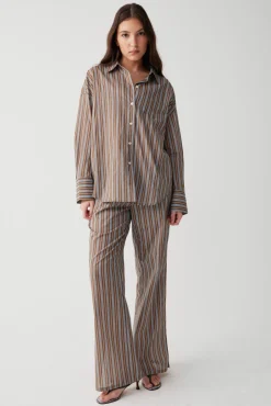 Daisy Striped Low Rise Pant