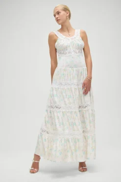 Dakota Floral Satin Maxi Dress