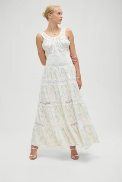 Dakota Floral Satin Maxi Dress
