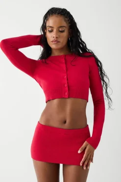 Danny Cloud Knit Cropped Cardigan