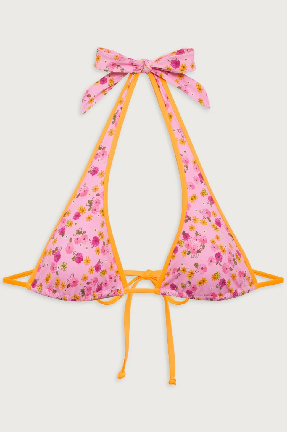 Diana Floral Halter Bikini Top