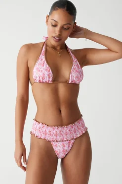 Diana Floral Halter Bikini Top
