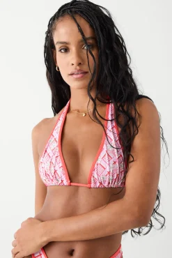 Diana Halter Floral Bikini Top