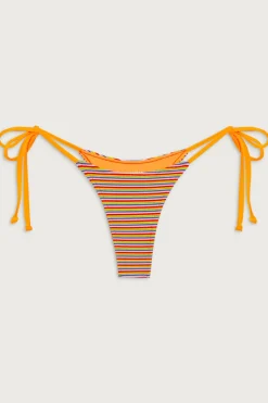 Divine Striped Skimpy Bikini Bottom