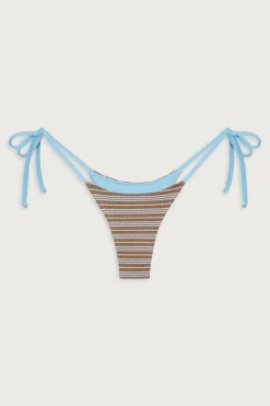 Divine Striped Skimpy Bikini Bottom