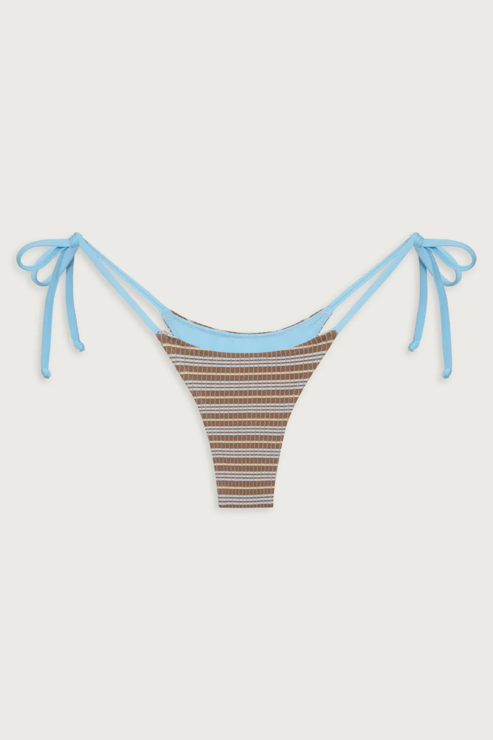 Divine Striped Skimpy Bikini Bottom