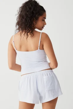 Farmhouse Striped Mini Short