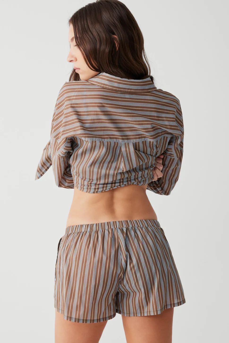 Farmhouse Striped Mini Short