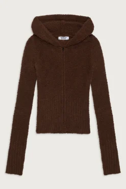 Harlowe Fuzzy Zip Up Hoodie