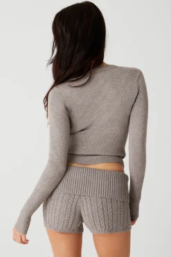 Lenon Cloud Knit Button Up Cardigan