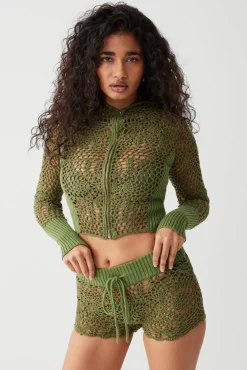Lyla Crochet Mini Short
