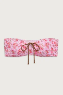 Meredith Floral Bandeau Bikini Top