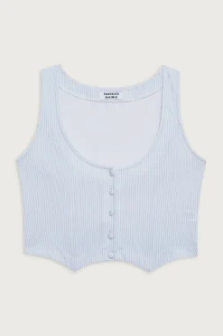 Nantucket Striped Cotton Vest
