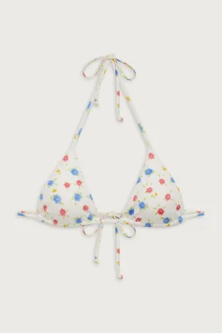 Nick Floral Triangle Bikini Top