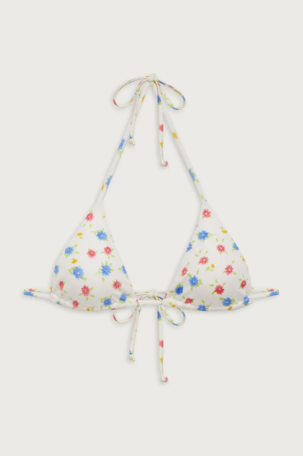Nick Floral Triangle Bikini Top