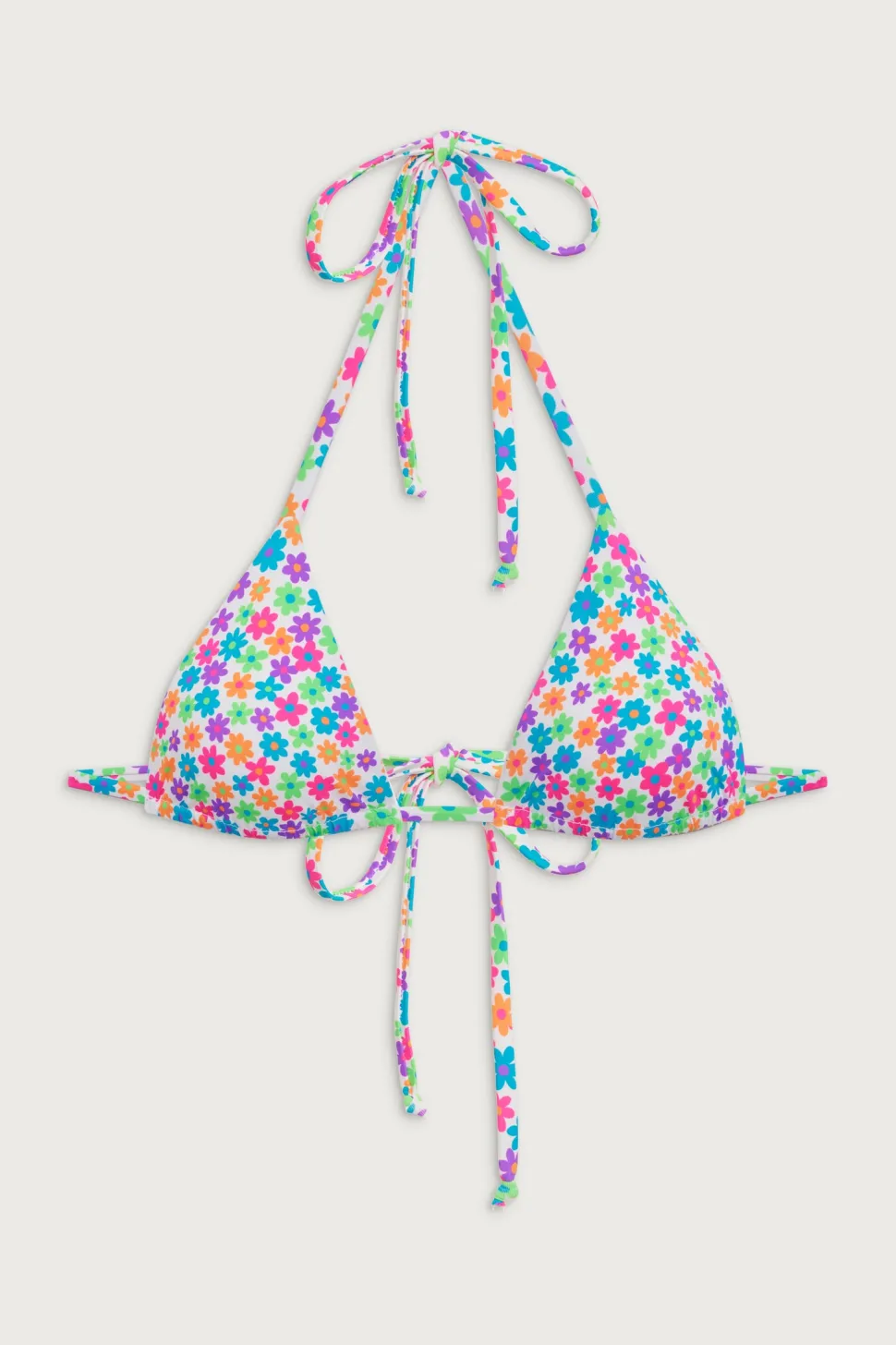 Nick Floral Triangle Bikini Top