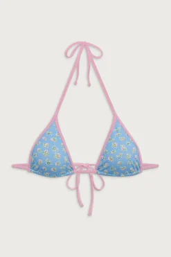 Paradise Halter Floral Bikini Top