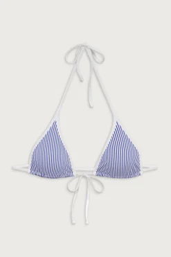 Paradise Striped Micro Bikini Top