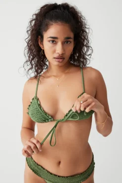 Penny Shine Triangle Bikini Top