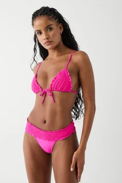 Penny Triangle Shine Bikini Top
