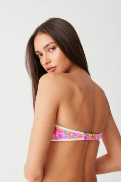 Rosabella Floral Bandeau Bikini Top