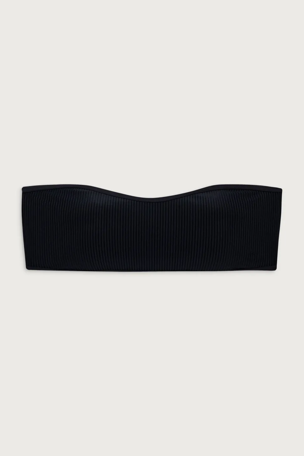 Rosabella Ribbed Bandeau Bikini Top