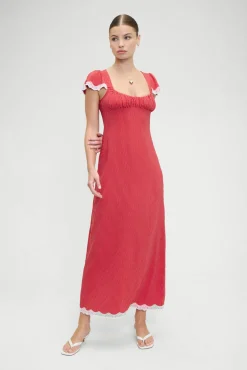 Rosalyn Polka Dot Maxi Dress