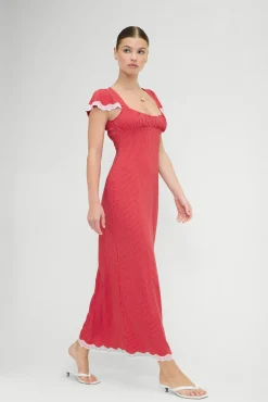 Rosalyn Polka Dot Maxi Dress