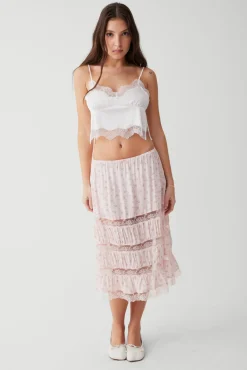 Solstice Floral Midi Skirt