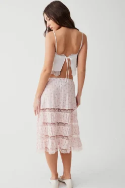 Solstice Floral Midi Skirt