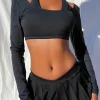 Speedy Long Sleeve Crop Top