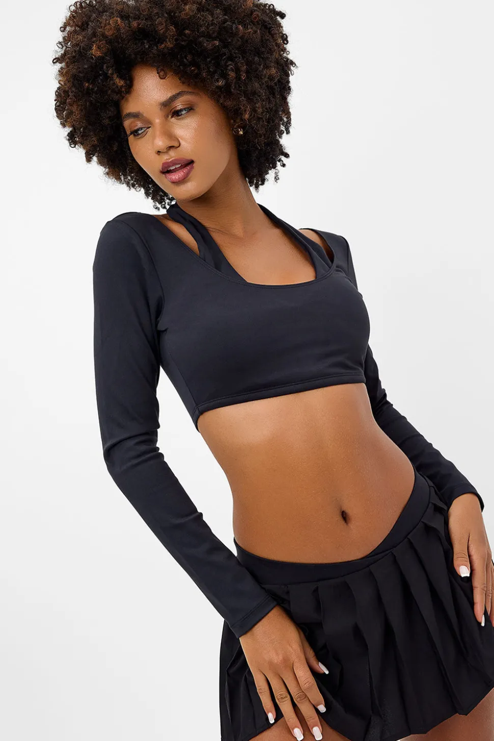 Speedy Long Sleeve Crop Top