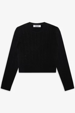 Varsity Cable Knit Sweater