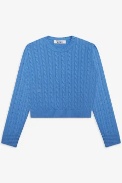 Varsity Cable Knit Sweater