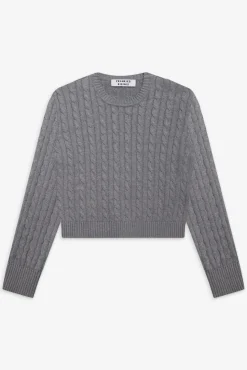Varsity Cable Knit Sweater